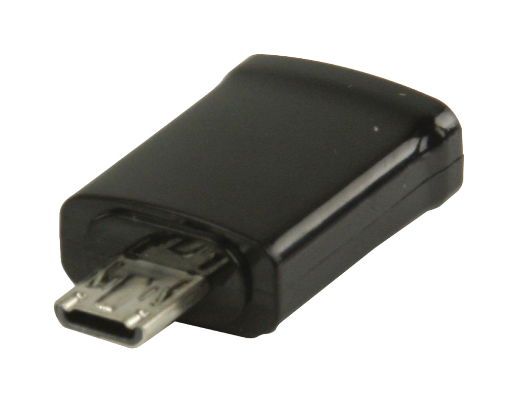 MHL-adapter USB 11-pins Micro B mannelijk USB 5-pins Micro B vrouwelijk zwart