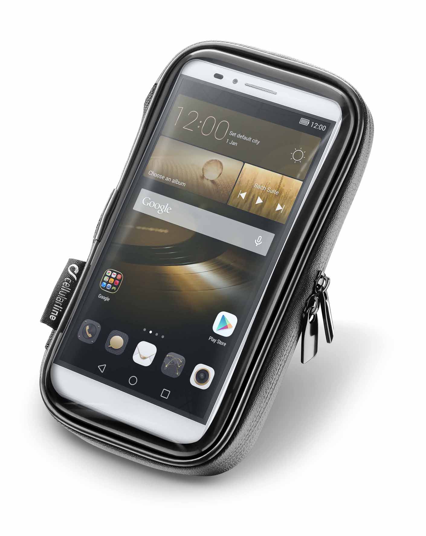 Interphone Unicase Smartphone Holder 6.5 inch voor Fiets en Motorfiets sturen