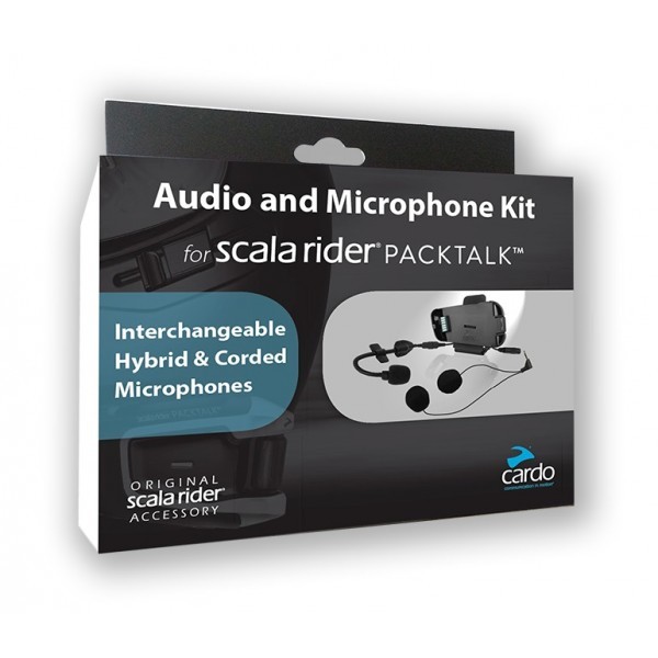 Cardo Scala Rider PACKTALK en SMARTPACK Audio en Microfoon kit