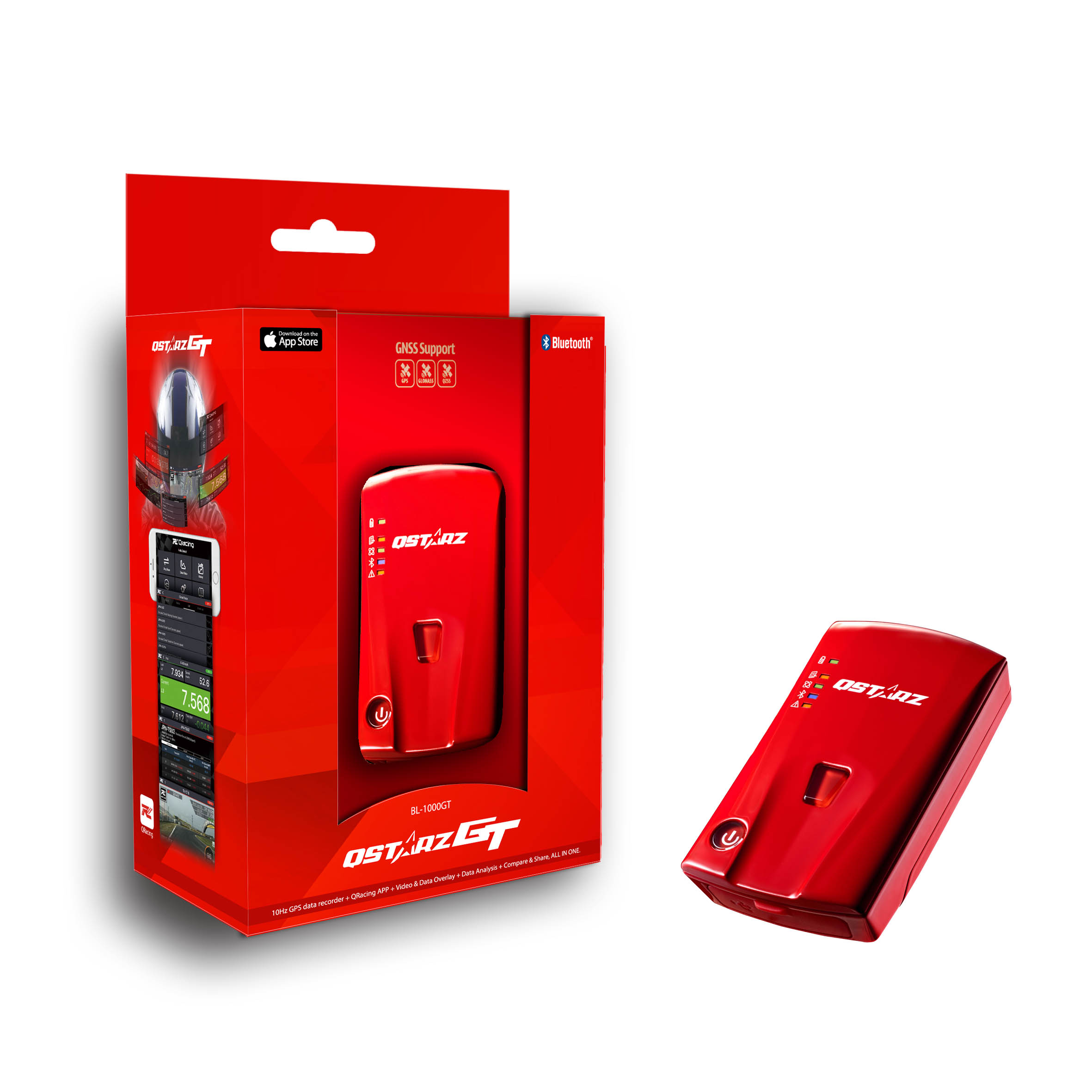 Qstarz BL-1000GT BLE 10Hz Wireless GNSS GPS Receiver Racing Recorder